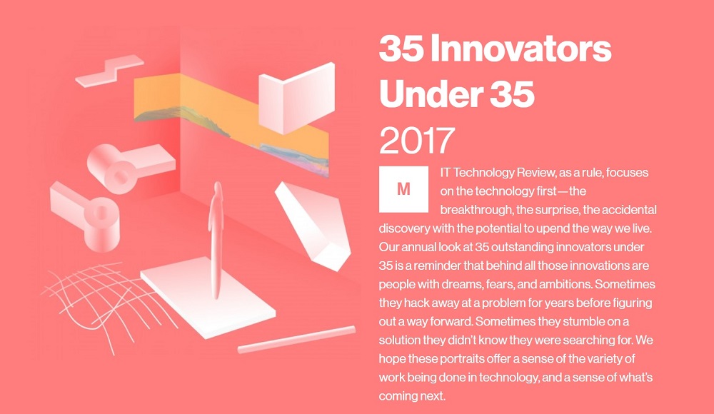 MIT TR35創立於1999年，是一個針對35歲以下青年科技才俊，為找出最有可能改變世界的人而設立的獎項。