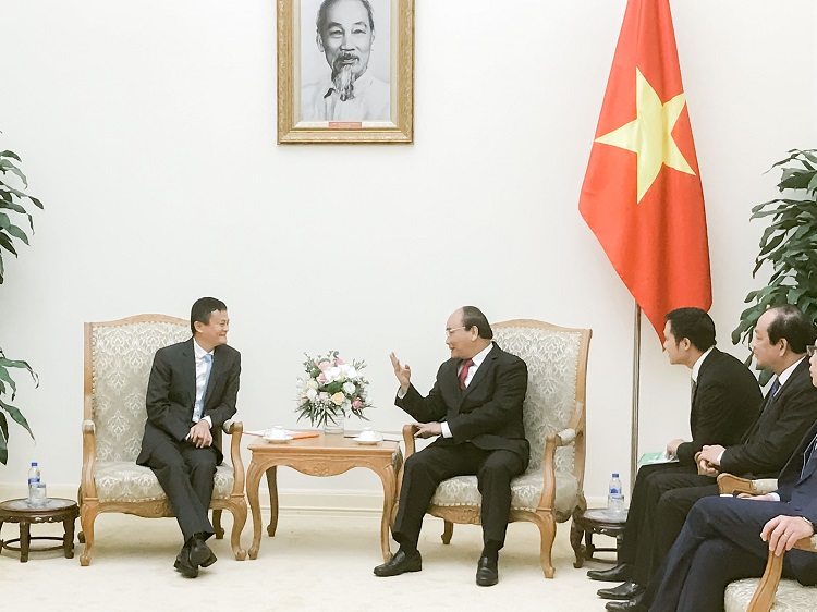 馬雲第三次與越南總理阮春福會面。阮春福希望馬雲可燃起越南青年的激情。