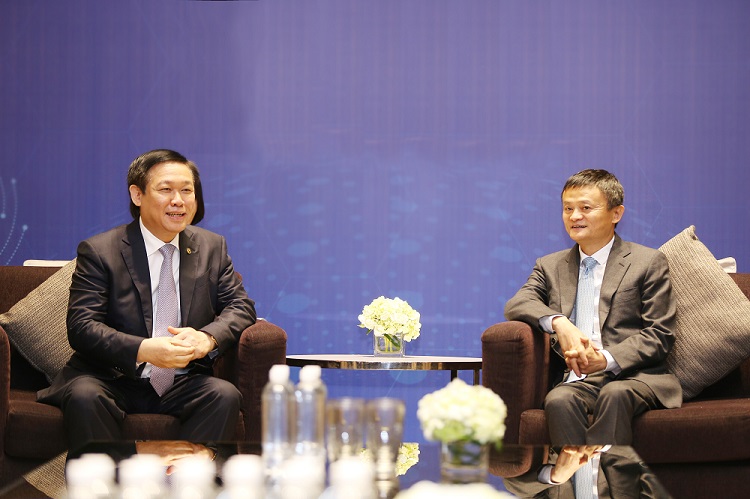 馬雲與越南副總理王庭惠會面。