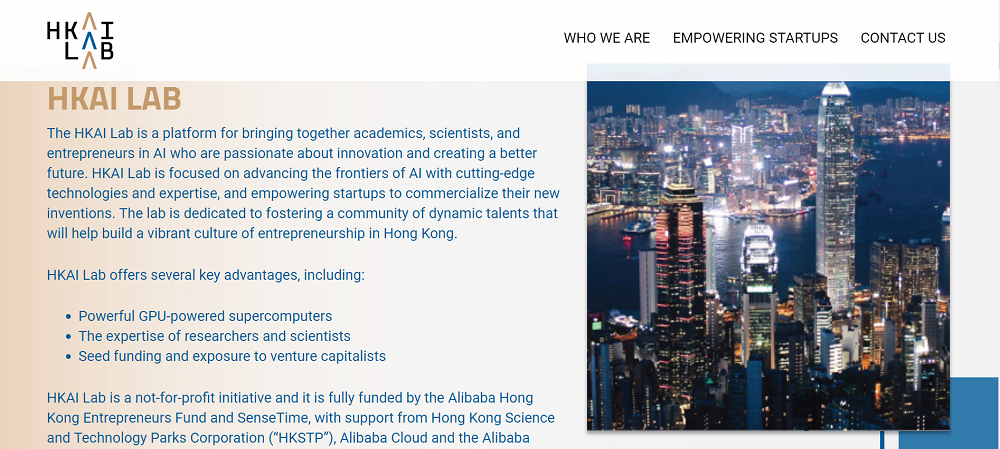 HKAI Lab的網頁https://www.hongkongai.org已經上線。