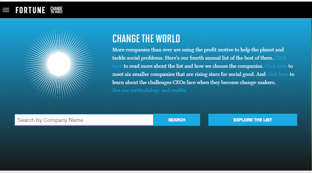《財富》雜誌在網站上公佈了「改變世界」榜單，阿里巴巴集團位列第五。